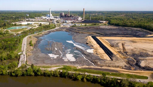 In the first first major action to address toxic wastewater from coal-burning power plants, the Environmental Protection Agency is denying requests by three Midwest power plants to extend operations of leaking or otherwise dangerous coal ash storage ponds.     PHOTO CREDIT: Steve Helber