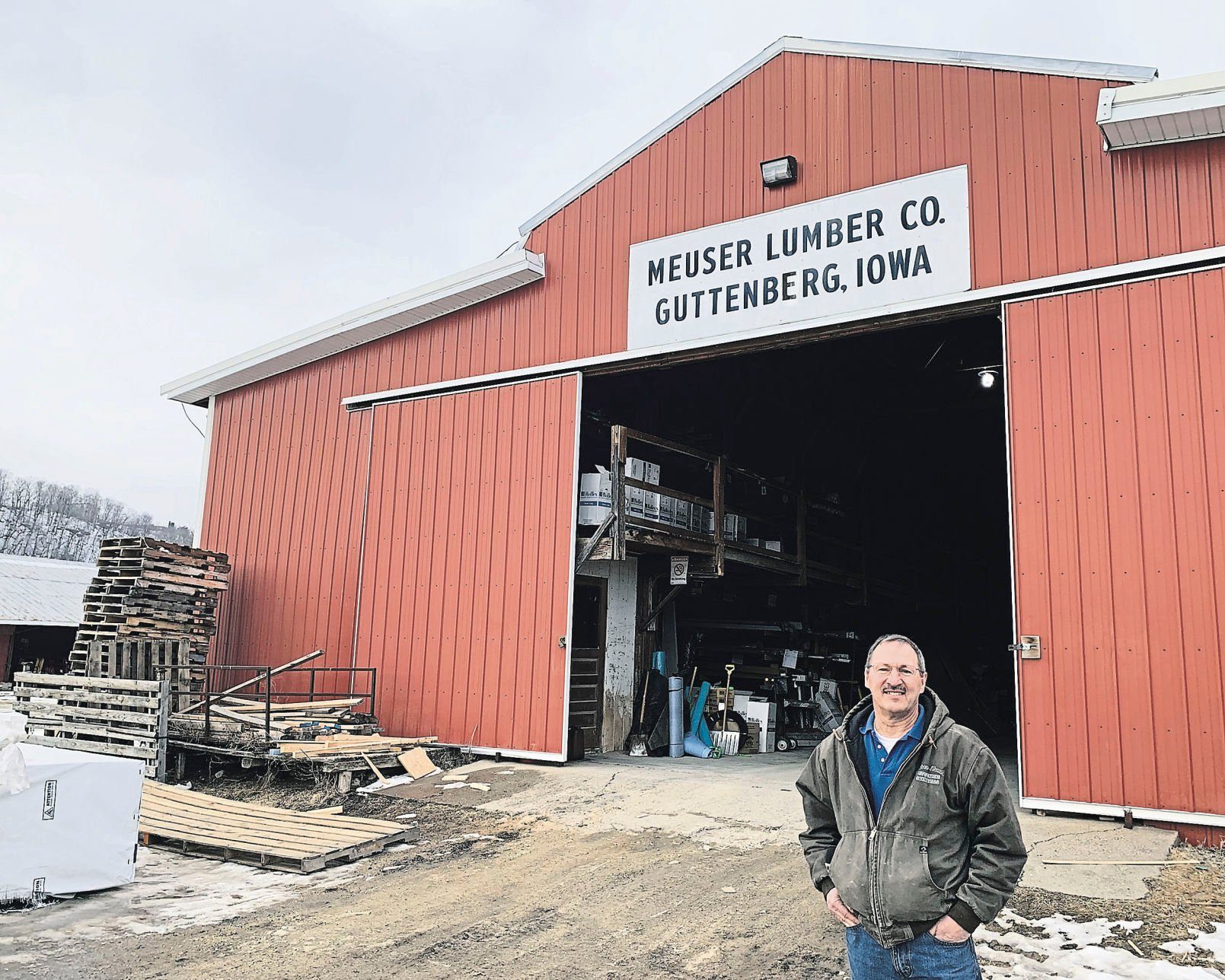 John Finch is the current owner and manager of Meuser Lumber Co. in Guttenberg, Iowa. Finch, who has been fully involved in the business since 1976, is the fourth generation of his family to own the firm. It has been in operation for 114 years.    PHOTO CREDIT: Erik Hogstrom