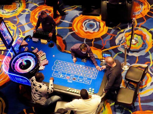 A game of roulette under way at the Ocean Casino Resort on Feb. 10, 2022, in Atlantic City N.J.     PHOTO CREDIT: Wayne Parry