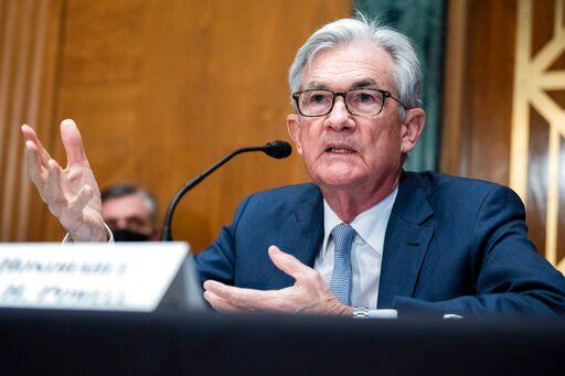 Federal Reserve Chairman Jerome Powell told the Senate Banking Committee on Thursday that he will do whatever it takes to curb inflation.    PHOTO CREDIT: Tom Williams