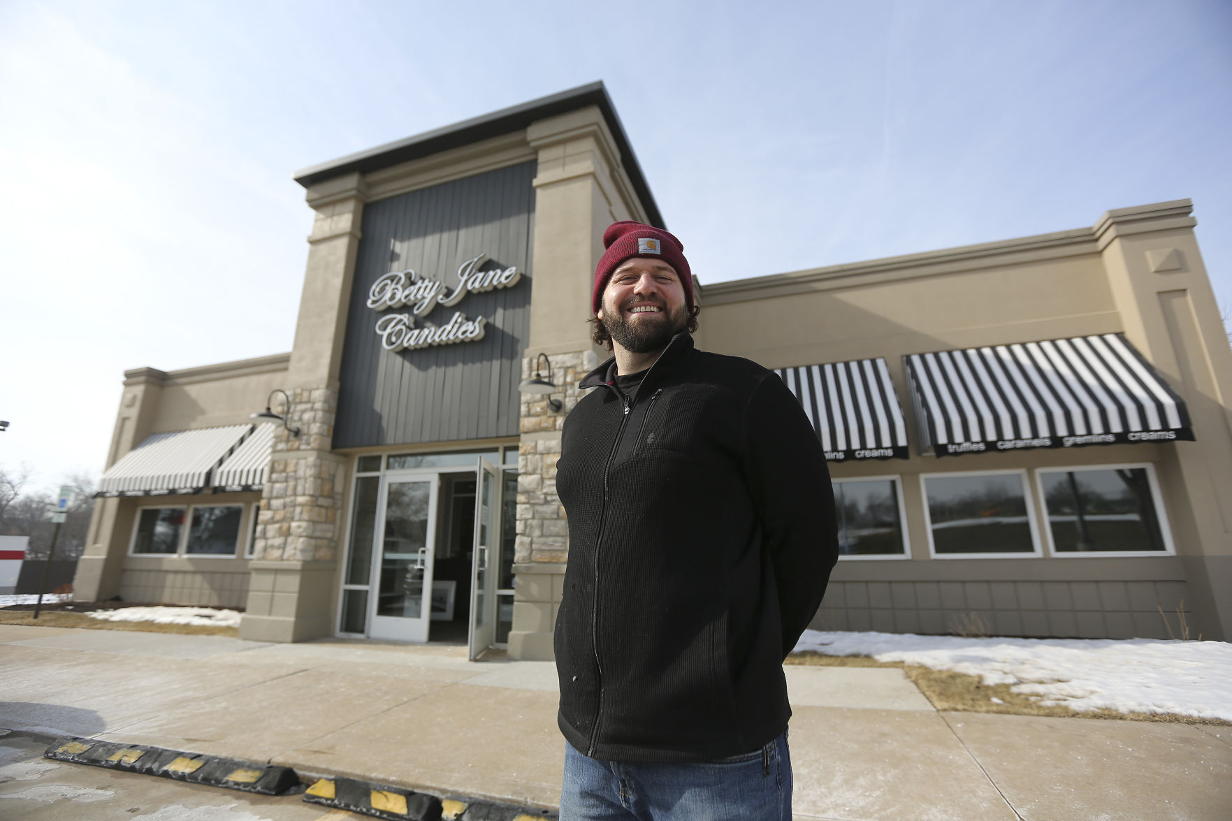 Siegert stands at the new location.    PHOTO CREDIT: Dave Kettering/Telegraph Herald