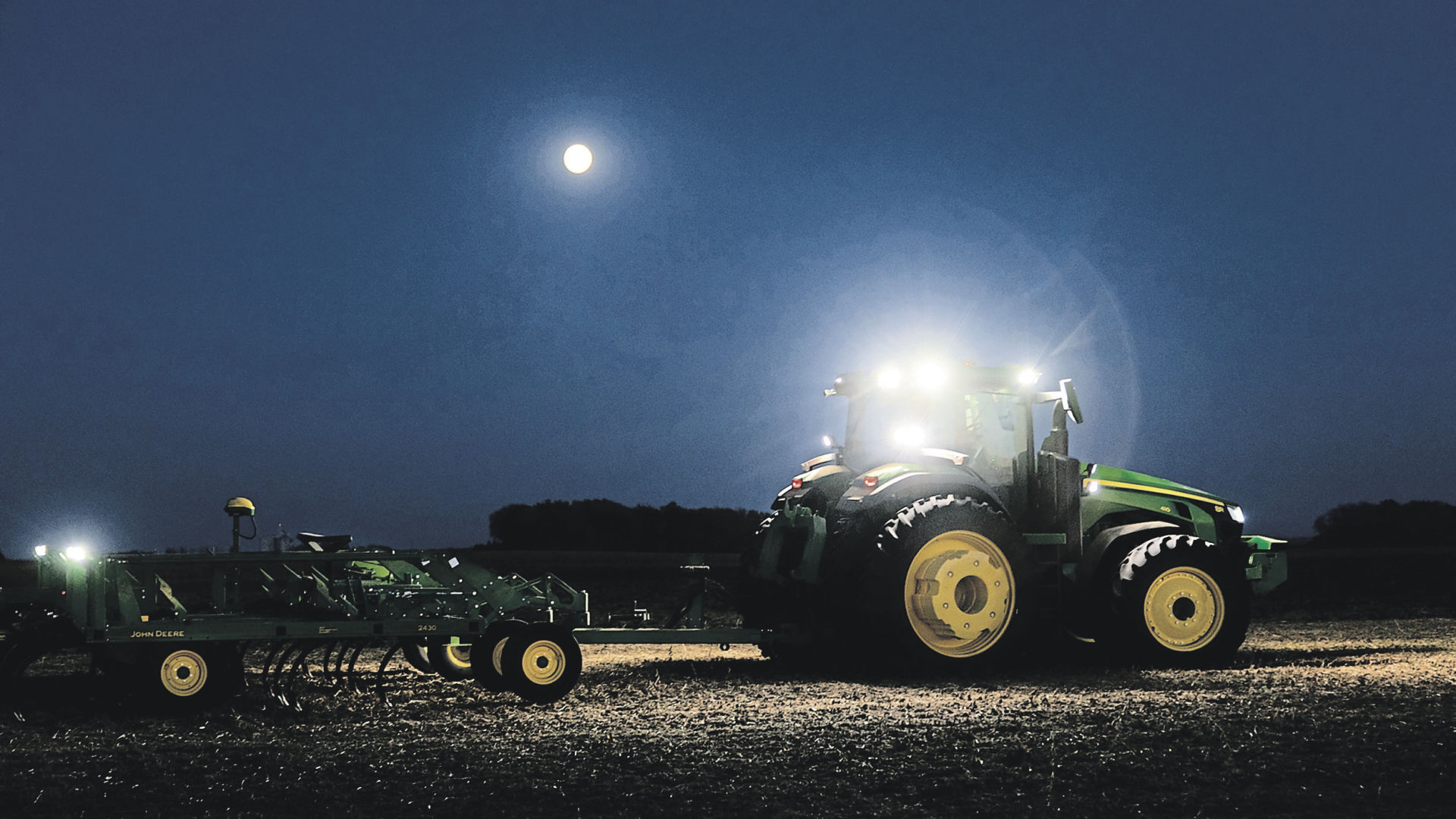 Autonomous tractors allow work in the fields when conditions are ideal for a specific job.    PHOTO CREDIT: Bill Krzyzanowski