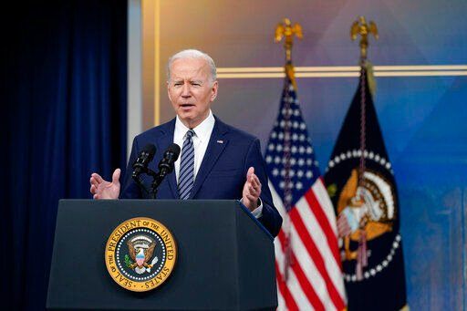 President Joe Biden speaks about his administration