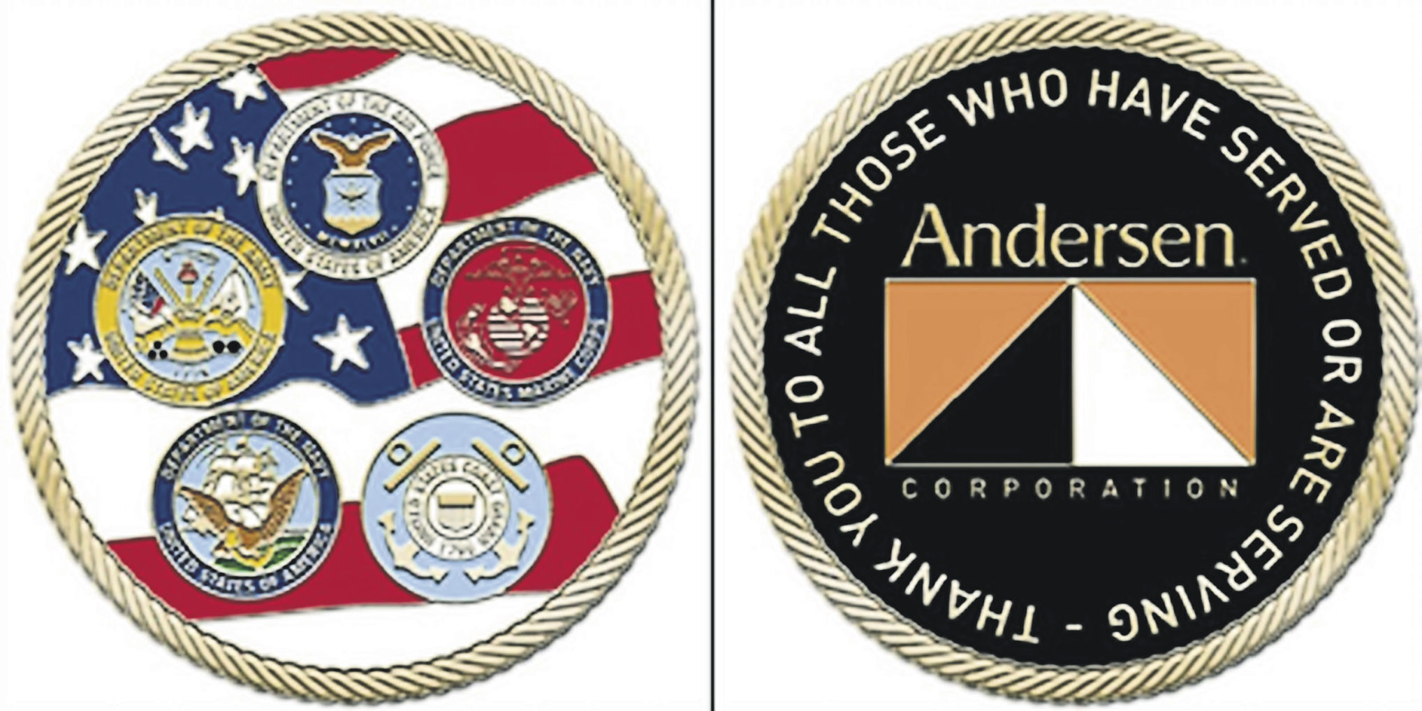 Military connections at Andersen Corp.    PHOTO CREDIT: Contributed