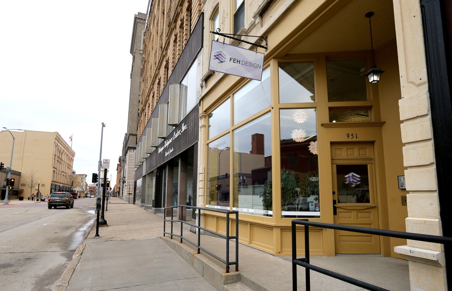 The exterior of FEH Design in Dubuque on Monday, April 4, 2022.    PHOTO CREDIT: JESSICA REILLY