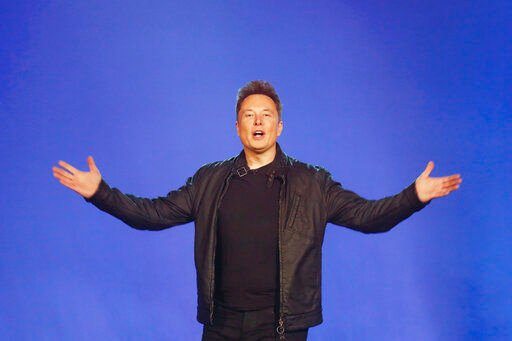 FILE - Tesla CEO Elon Musk introduces the Cybertruck at Tesla