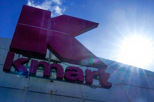 A weathered Kmart sign is displayed above the store in Avenel, N.J., Monday, April 4, 2022. When the store closes its doors on April 16, it will leave only three remaining U.S. locations for the former retail powerhouse. It