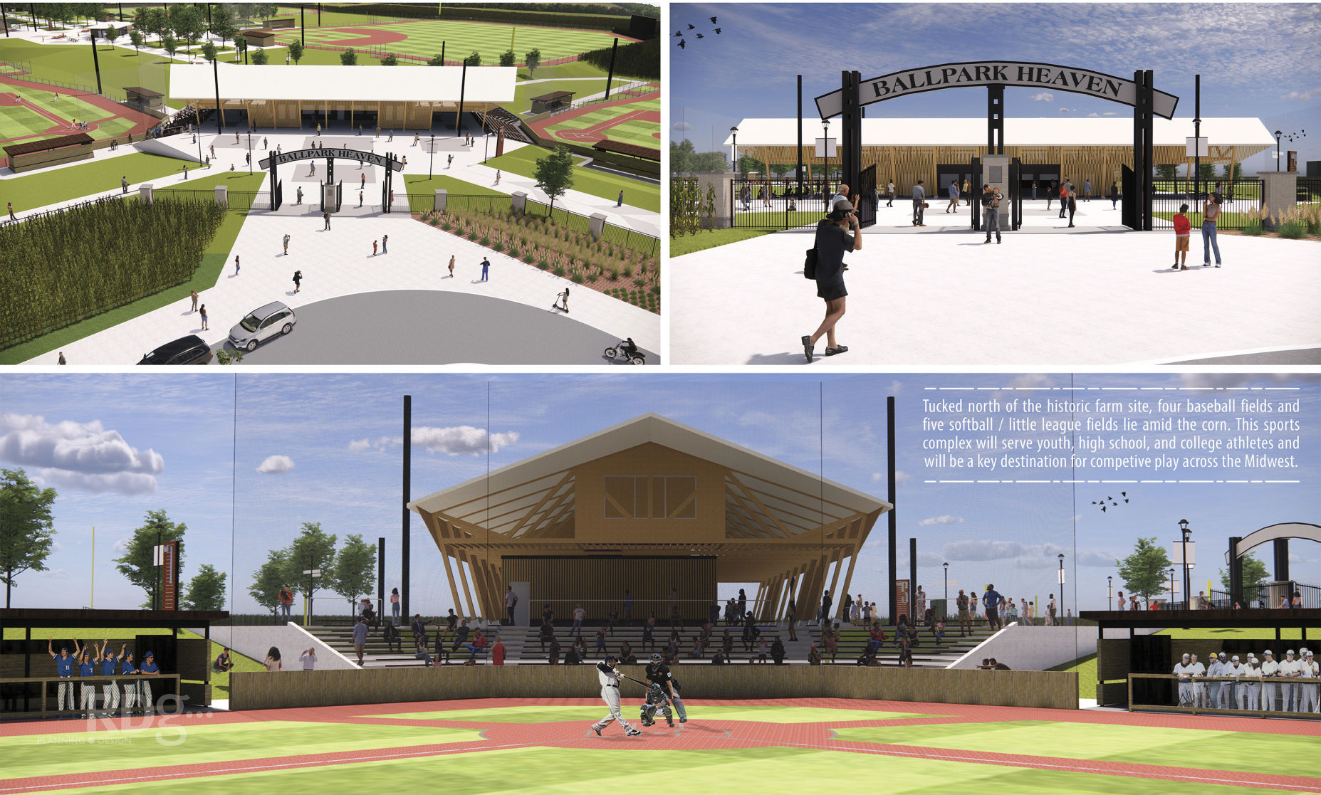 Field of Dreams youth sports complex rendering    PHOTO CREDIT: RDG Planning & Design