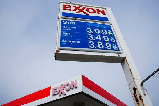 Exxon Mobil reported $5.48 billion in profits during the first quarter today, as oil and gas prices rose steadily, more than doubling its profits compared to the same quarter last year.     PHOTO CREDIT: Matt Rourke