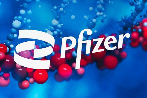 The Pfizer logo is displayed at the company