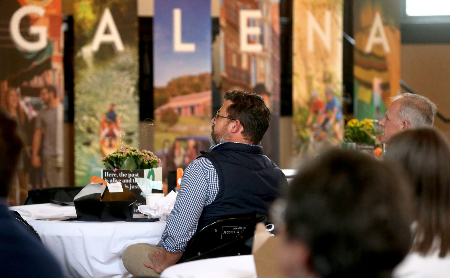 People attend the Galena Country Tourism luncheon at Turner Hall in Galena, Ill., on Tuesday, May 3, 2022.    PHOTO CREDIT: JESSICA REILLY