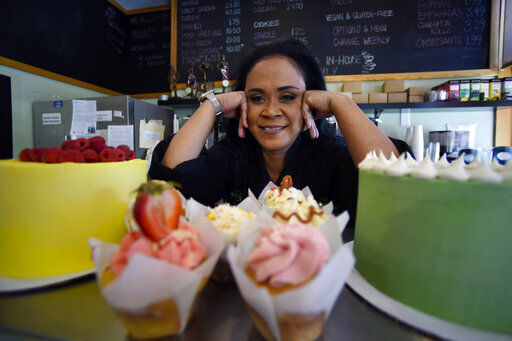 Shirley Hughes, owner of Sweet Cheats bakery, is one of many small businesses struggling to hire qualified workers.    PHOTO CREDIT: Mike Stewart
