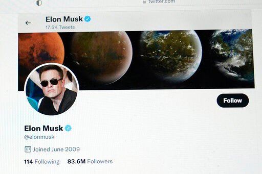 Tesla CEO Elon Musk says his deal to buy Twitter can’t move forward unless the company shows public proof that less than 5% of the accounts on the platform are fake or spam.    PHOTO CREDIT: Eric Risberg