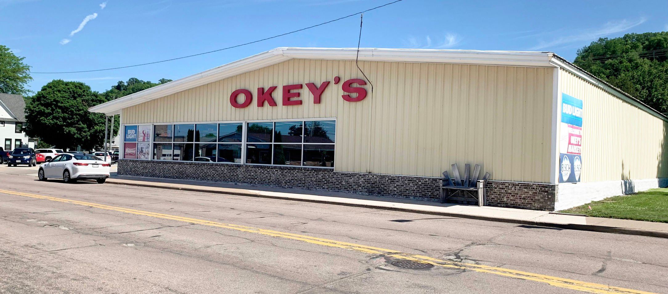 Okey’s Market is located at 213 W. Amelia St., Cassville, Wis. The 12,000-square-foot store was established in 1933 and has been in its current location since 1970.    PHOTO CREDIT: Erik Hogstrom