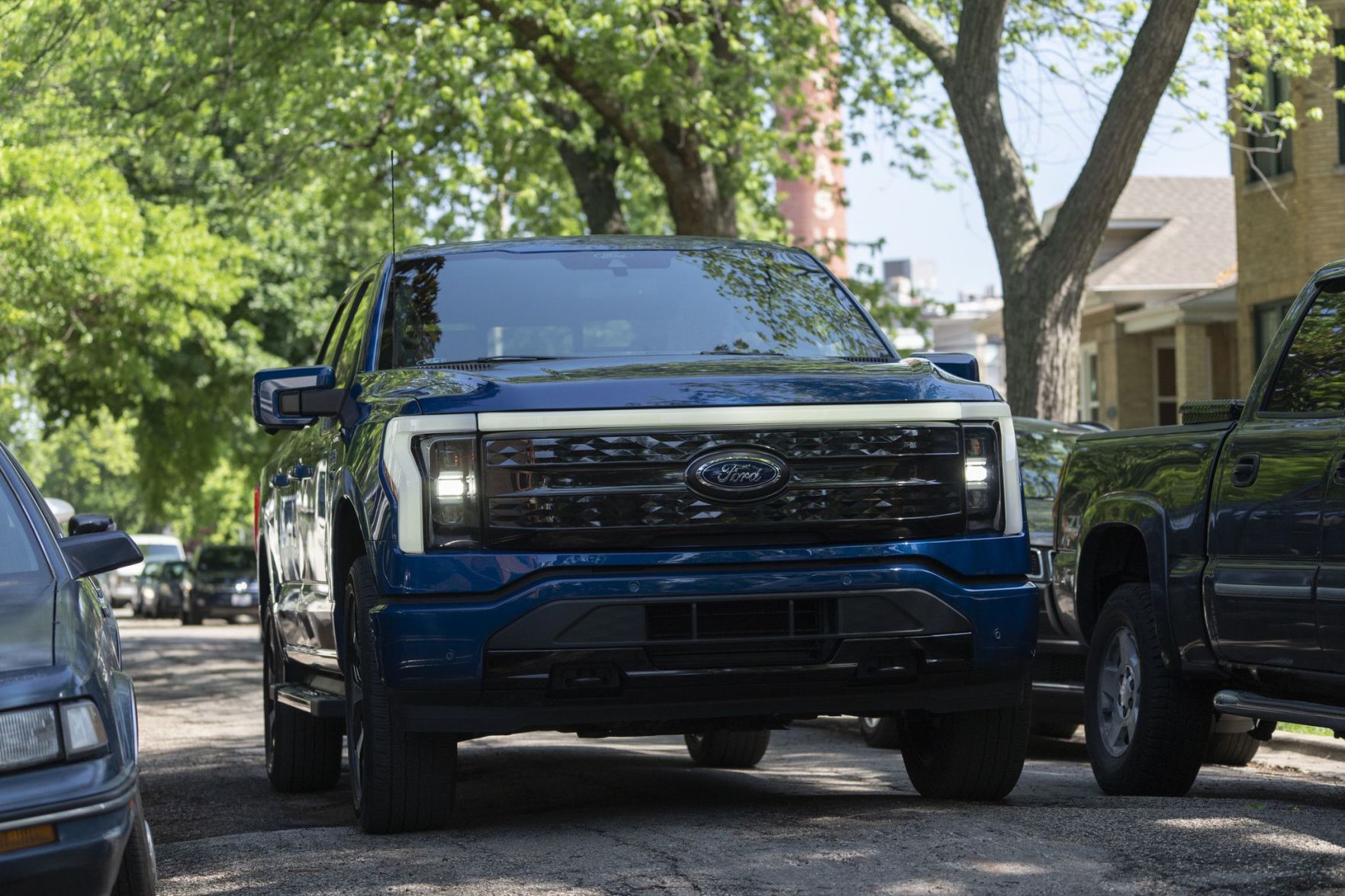 The first peek at the 2022 Ford F-150 Lightning.    PHOTO CREDIT: Tribune News Service