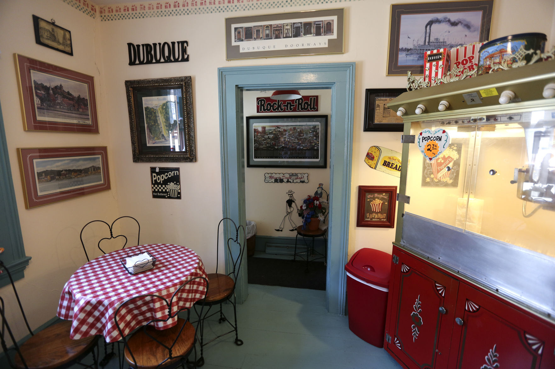 Inside view of Sweet Memories located in Cable Car Square on 4th Street in Dubuque.    PHOTO CREDIT: Dave Kettering