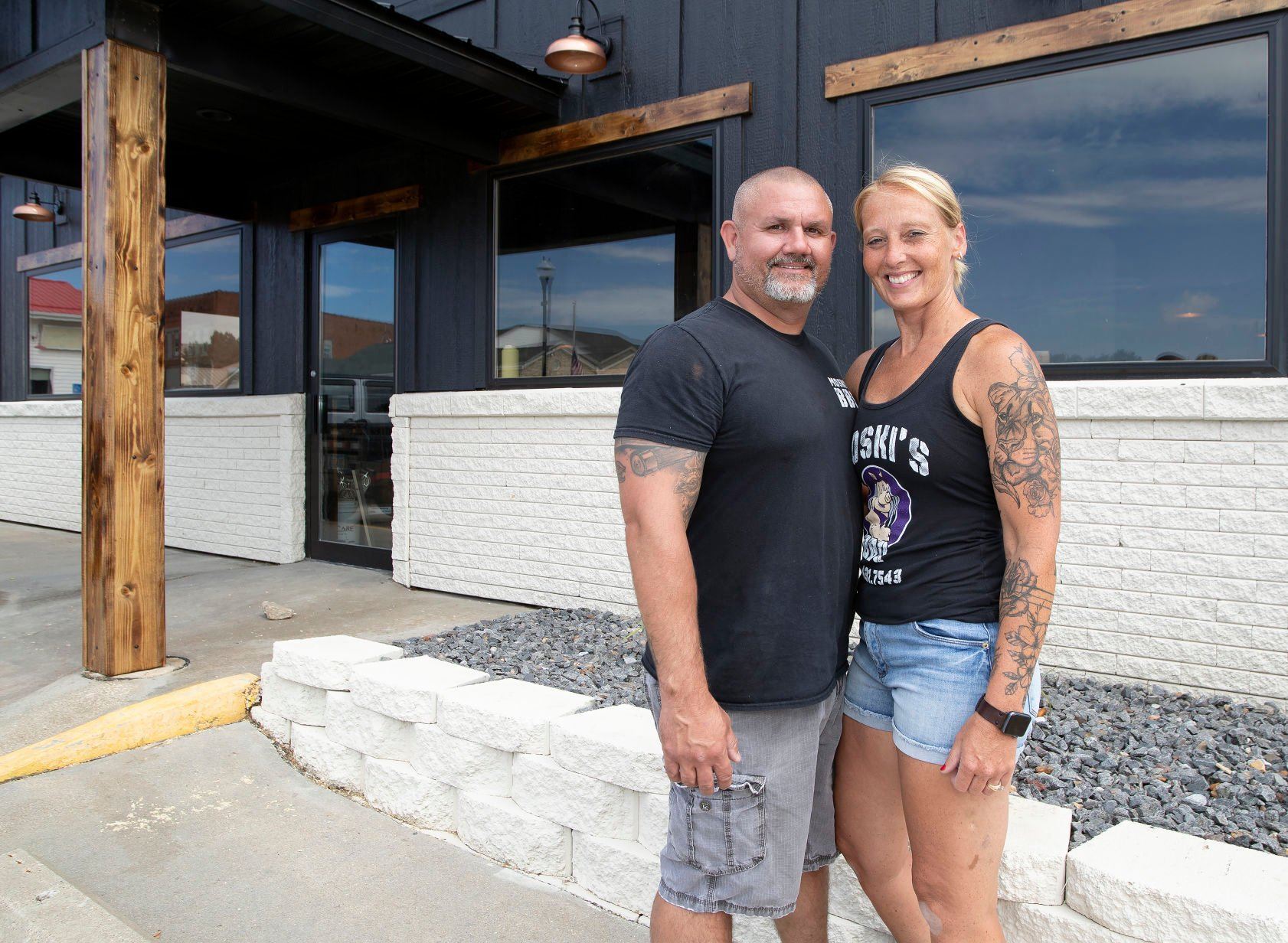 Brice and Shawna Morris are transforming the former Subway in Cascade, Iowa, into Moski’s BBQ.    PHOTO CREDIT: Stephen Gassman