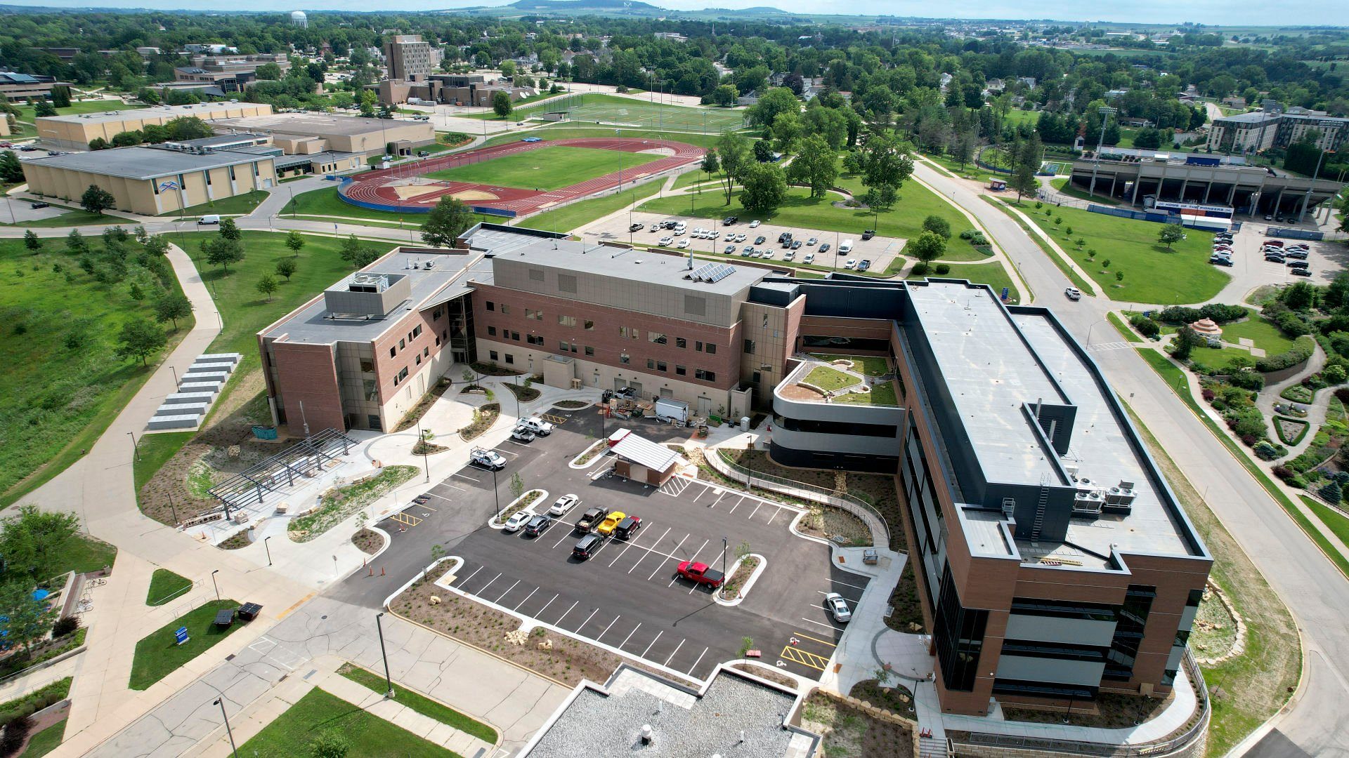 The newly constructed Sesquicentennial Hall on the campus of University of Wisconsin-Platteville. The hall will house engineering and computer science programs.    PHOTO CREDIT: Dave Kettering
