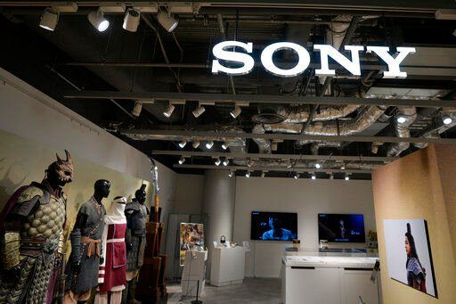Sony’s profit edged up 3% in the last quarter, weathering production setbacks from COVID-19 lockdowns in Shanghai and a trend away from video gaming as pandemic restrictions eased elsewhere.     PHOTO CREDIT: Shuji Kajiyama
