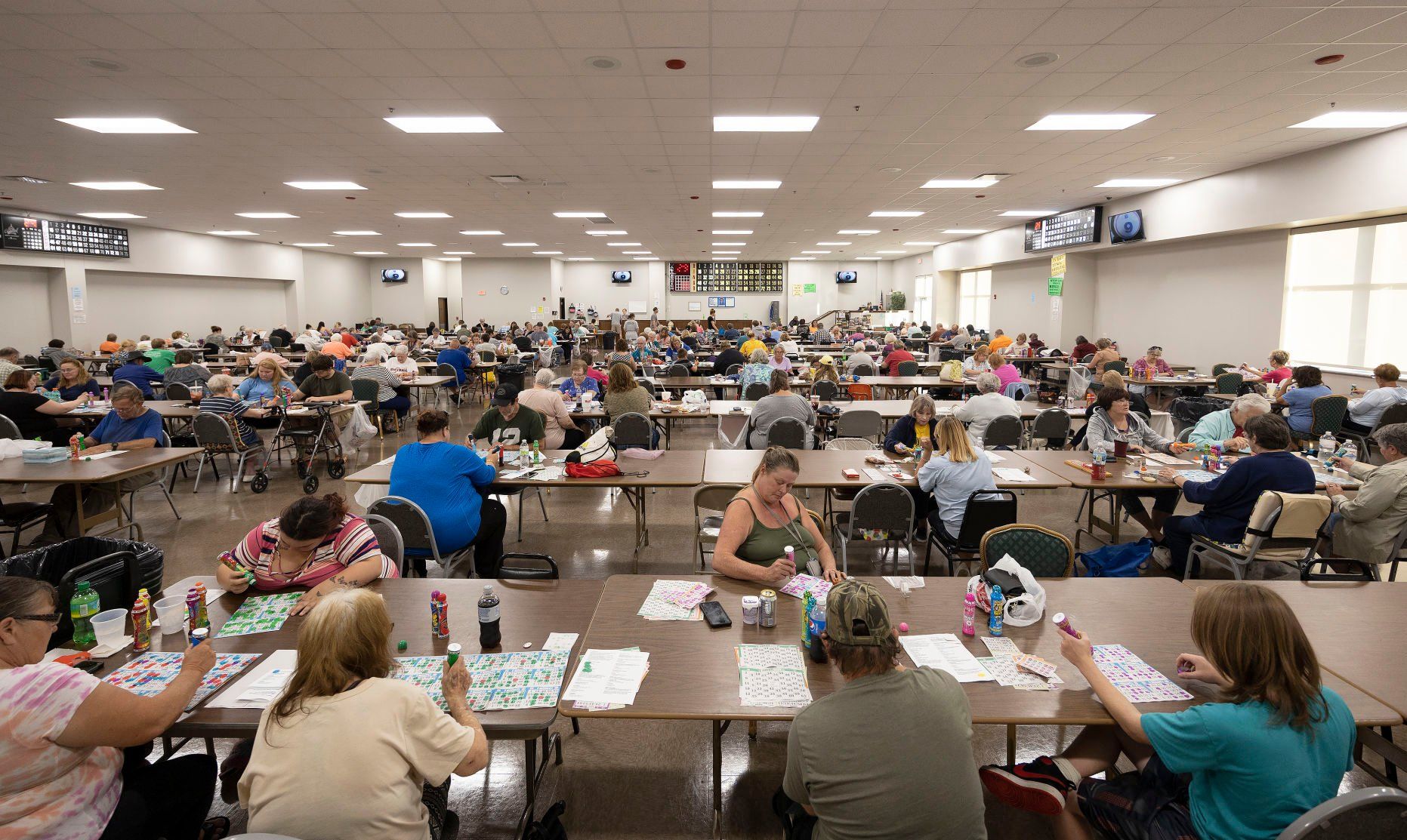 Bingo night at the Tri-State Independent Blind Society in Dubuque on Wednesday, July 3, 2022.    PHOTO CREDIT: Stephen Gassman