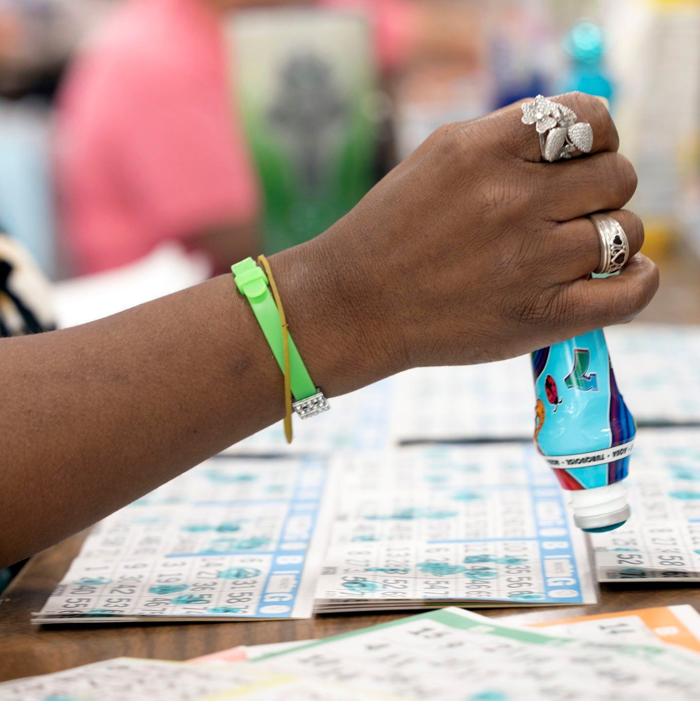 Bingo night at the Tri-State Independent Blind Society in Dubuque on Wednesday, July 3, 2022.    PHOTO CREDIT: Stephen Gassman