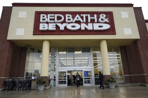 Shares of Bed Bath & Beyond plunged in premarket trading today after the struggling home goods retailer announced a restructuring that includes store closures, layoffs and a stock offering.     PHOTO CREDIT: Nam Y. Huh