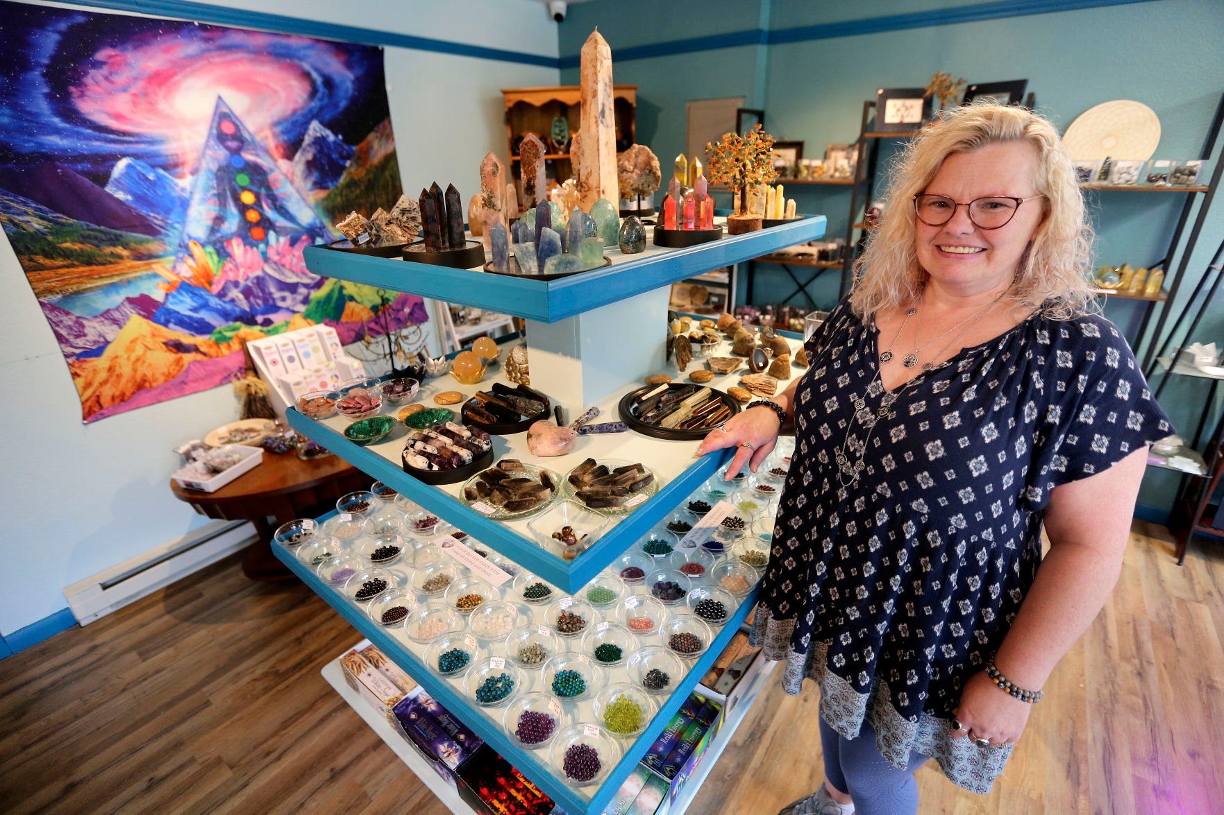 Stacy Meyer is the owner of Higher-Self Holistics in Dubuque.    PHOTO CREDIT: Dave Kettering