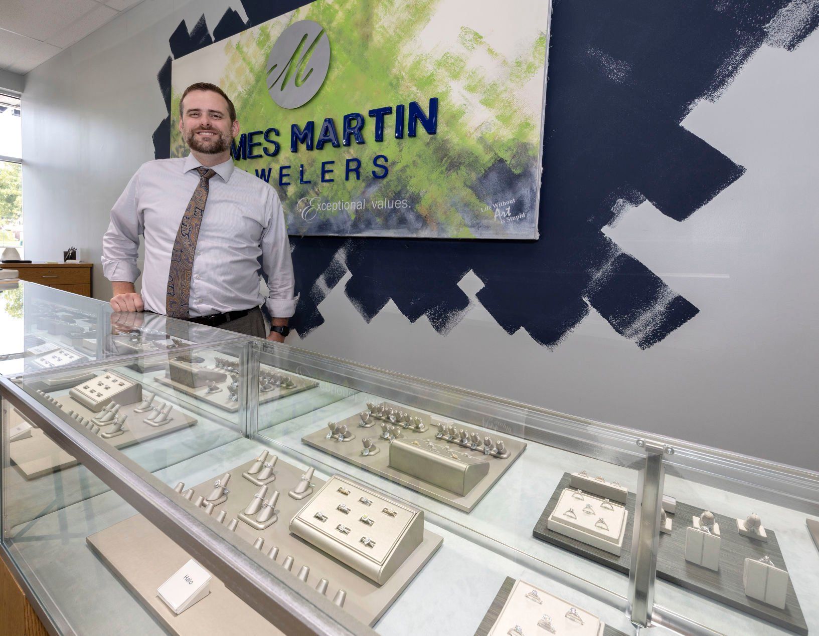 Co-owner Lucas Doland says James Martin Jewelers aims to move to its new location in the middle of next year.    PHOTO CREDIT: Stephen Gassman