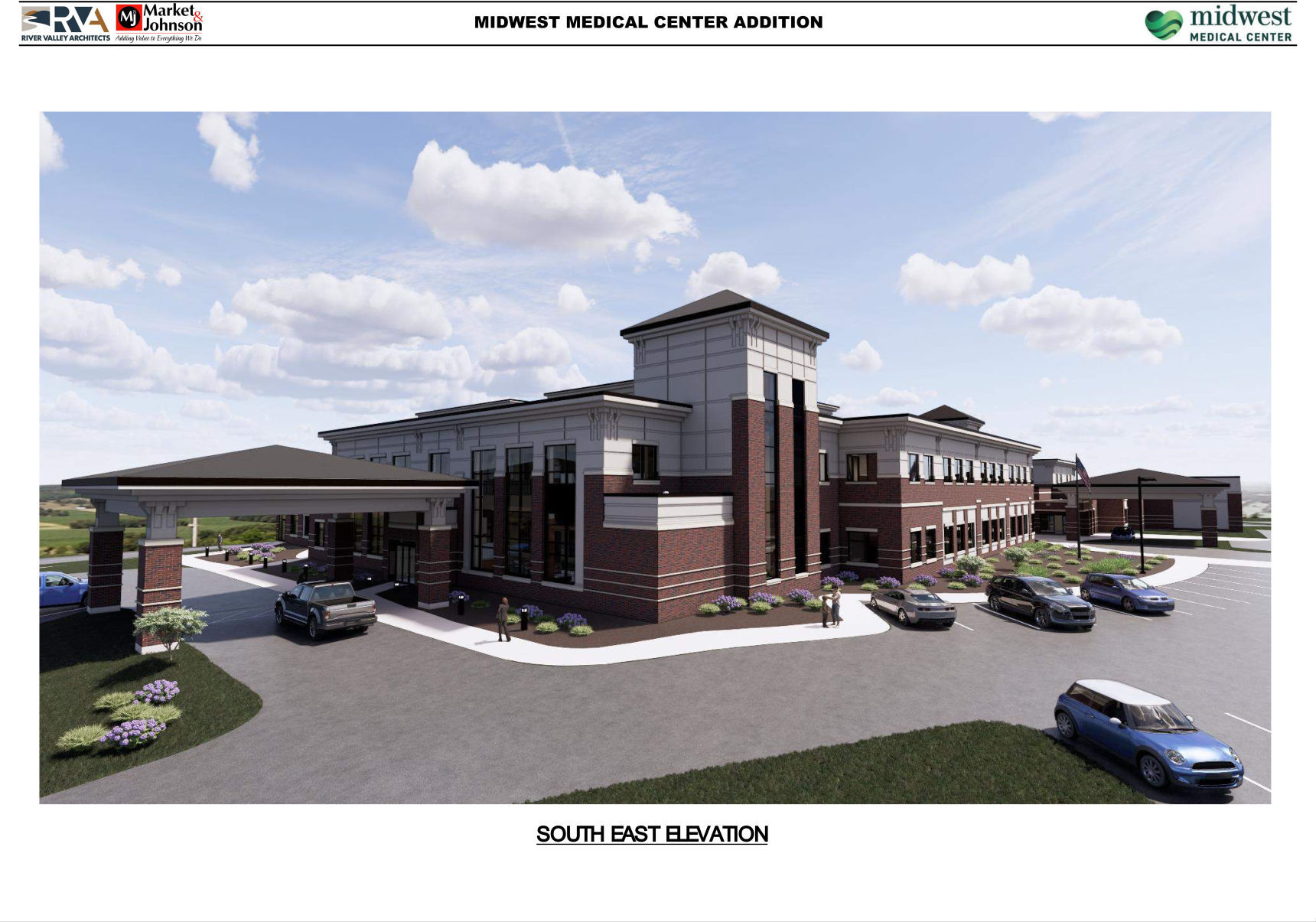 Rendering illustrates the planned expansion of Midwest Medical Center in Galena, Ill.    PHOTO CREDIT: Contributed