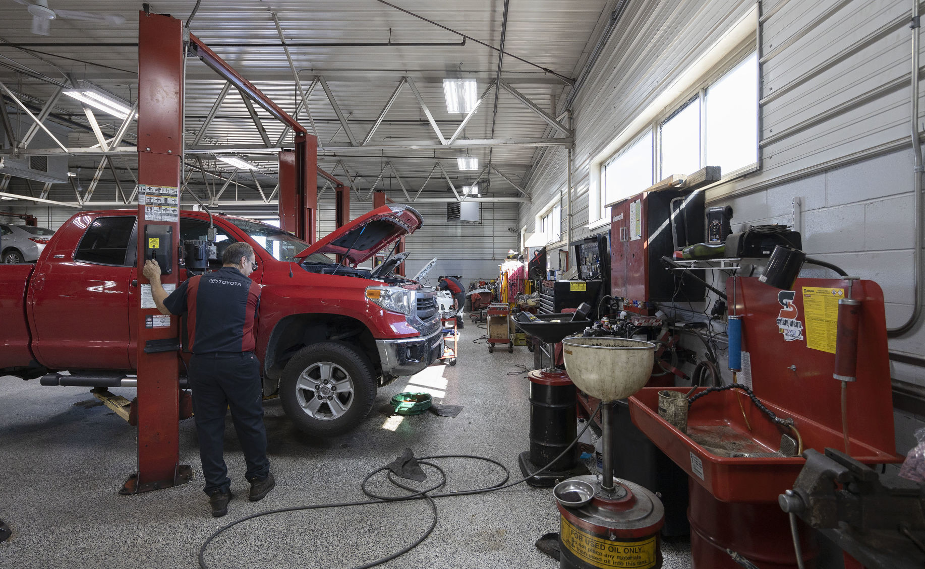 The service bay at Anderson-Weber Toyota in Dubuque on Thursday, Sept. 21, 2022.    PHOTO CREDIT: Stephen Gassman