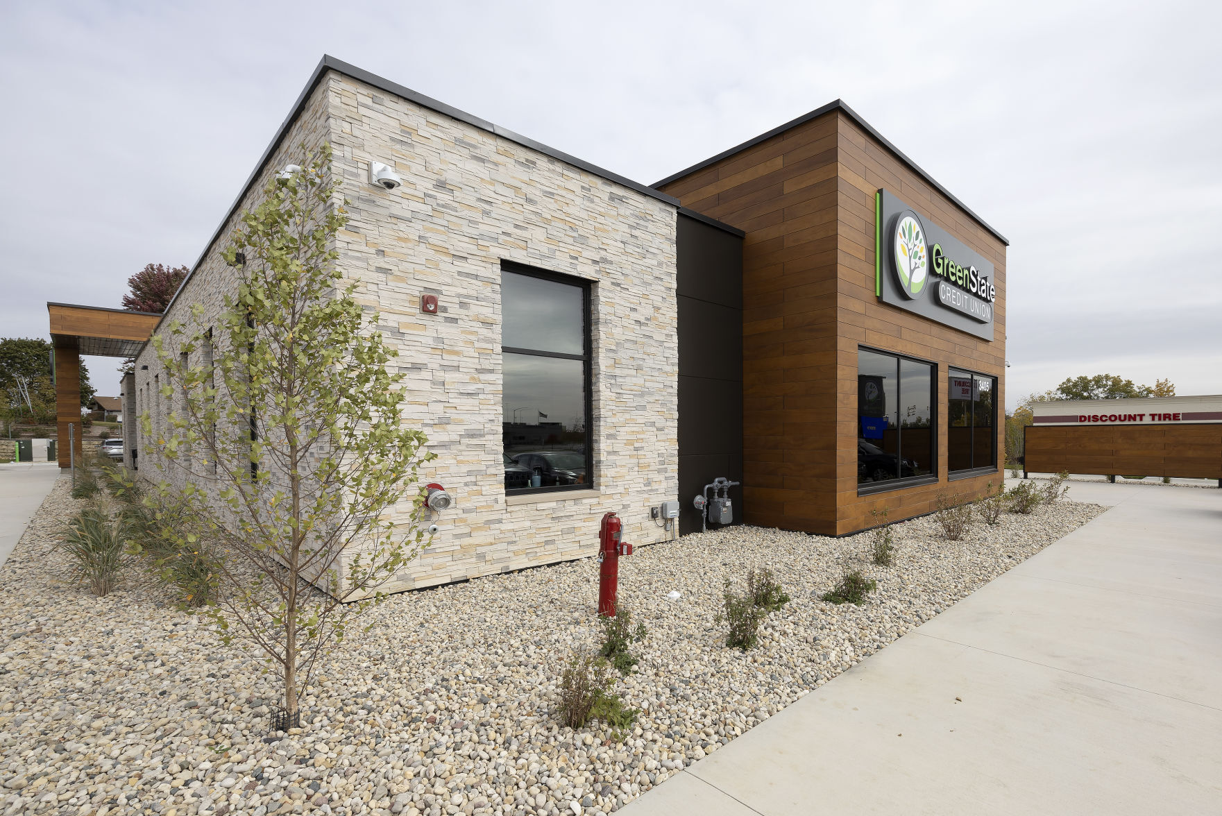 Exterior of the new GreenState Credit Union branch on Stoneman Road in Dubuque.    PHOTO CREDIT: Stephen Gassman