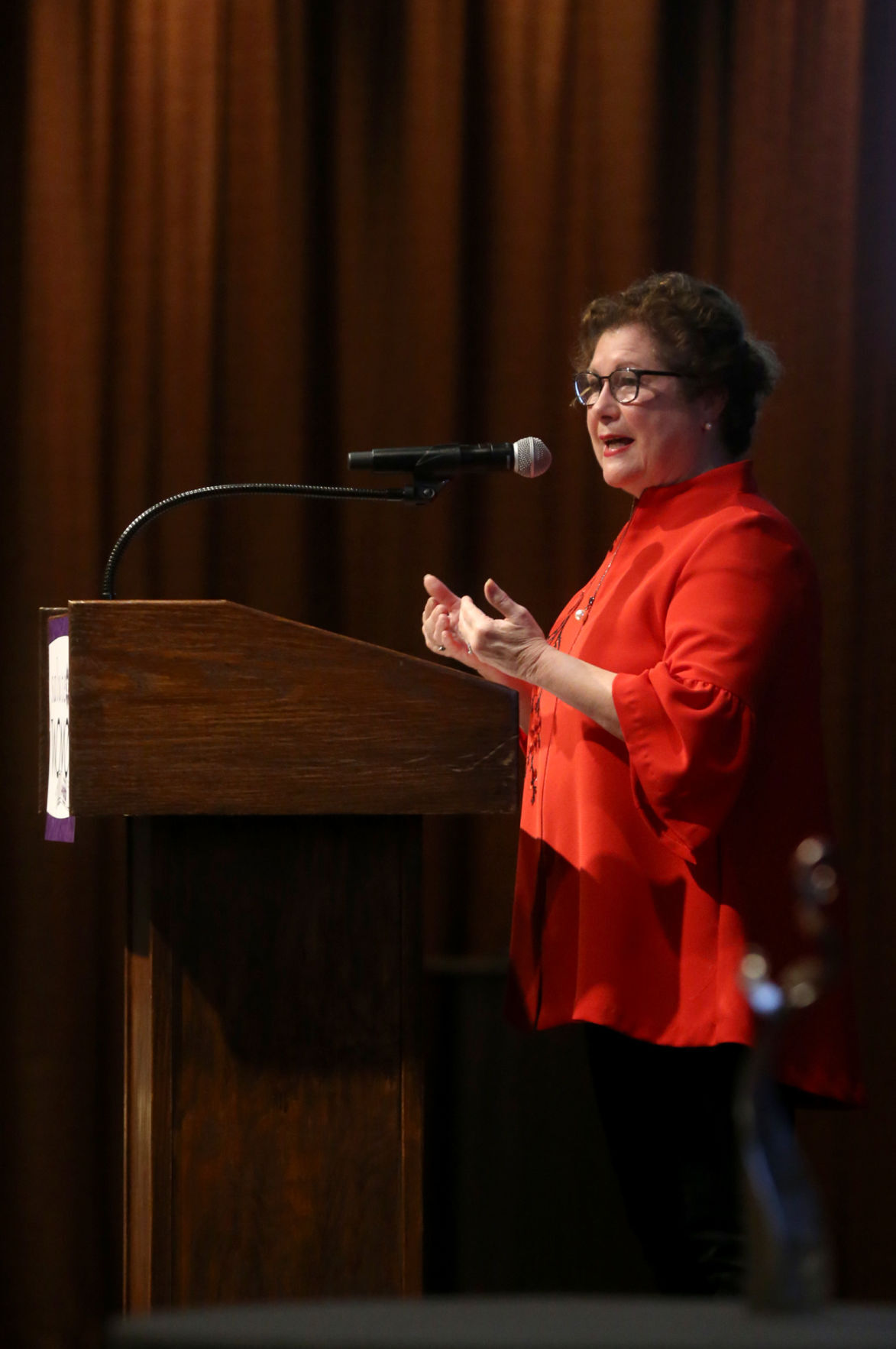 Teri Hawks Goodmann received the award for Woman of the Year.    PHOTO CREDIT: JESSICA REILLY