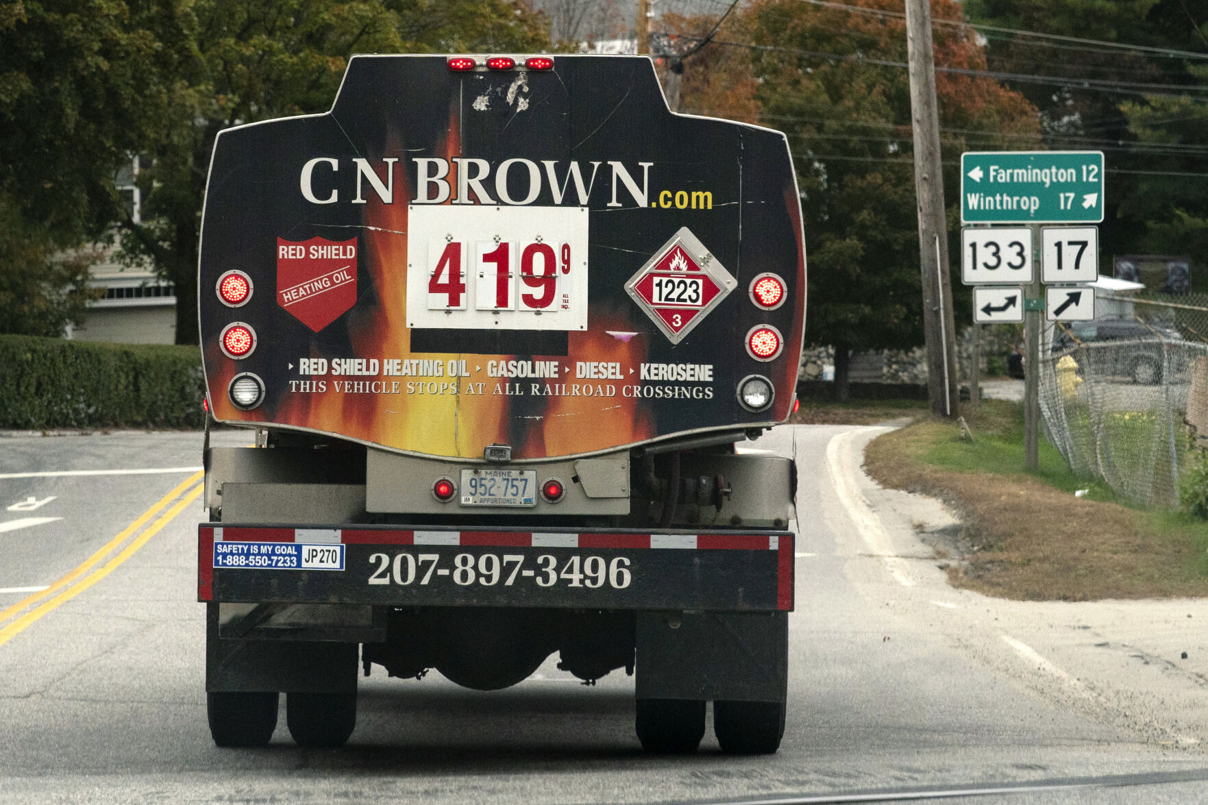 <p>FILE - A fuel delivery truck advertises its price for a gallon of heating oil, Oct. 5, 2022 in Livermore Falls, Maine. The Biden administration said Wednesday it would make $4.5 billion available to help lower heating costs this winter through a low-income home energy assistance program. The funds will go to heating and utility bill costs, and will also be available to help families make home energy repairs aimed at lowering costs, the White House said. (AP Photo/Robert F. Bukaty, File)</p>   PHOTO CREDIT: Robert F. Bukaty - staff, AP