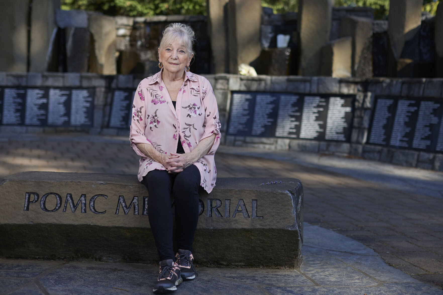 <p>Mary Elledge, whose son was murdered in 1986 and is the head of the greater Portland chapter of Parents of Murdered Children, sits at a memorial in Oregon City, Ore., on July 20, 2022. Elledge is a registered Democrat but this November she will vote for the independent candidate for Oregon governor because she feels Democrats are too progressive on issues like bail and sentencing reform and early release. (AP Photo/Craig Mitchelldyer)</p>   PHOTO CREDIT: Craig Mitchelldyer - freelancer, FR170751 AP