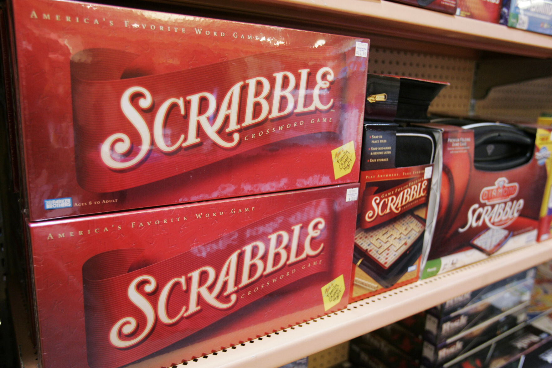 <p>FILE - Scrabble games are displayed at a store in Palo Alto, Calif., on Feb. 9, 2009. (AP Photo/Paul Sakuma, File)</p>   PHOTO CREDIT: Paul Sakuma 