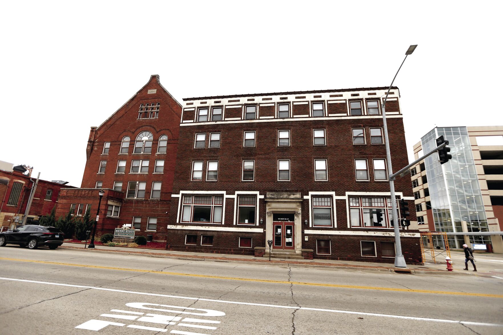 The Henry Stout Senior Apartments building is located at 125 W. Ninth St. in Dubuque.    PHOTO CREDIT: Dave Kettering