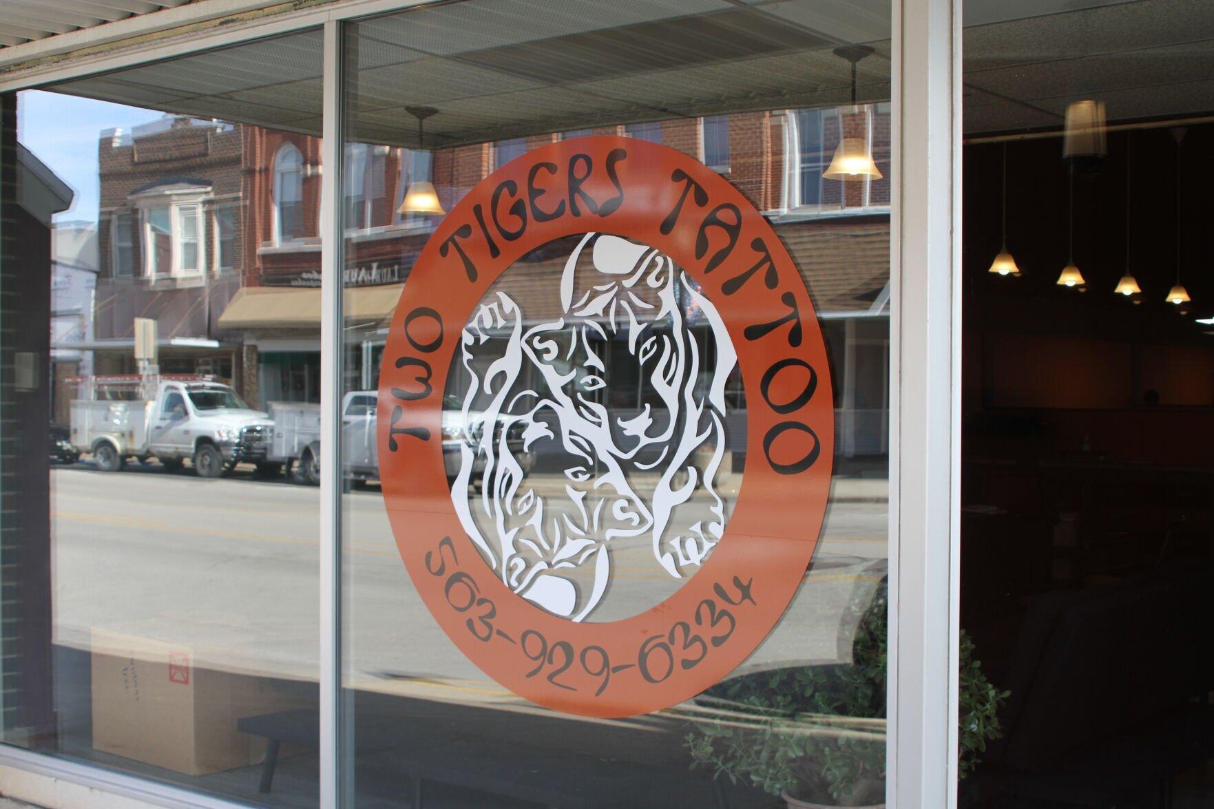 Two Tigers Tattoo is located at 110 S. Franklin St. in Manchester, Iowa.    PHOTO CREDIT: Mike Putz