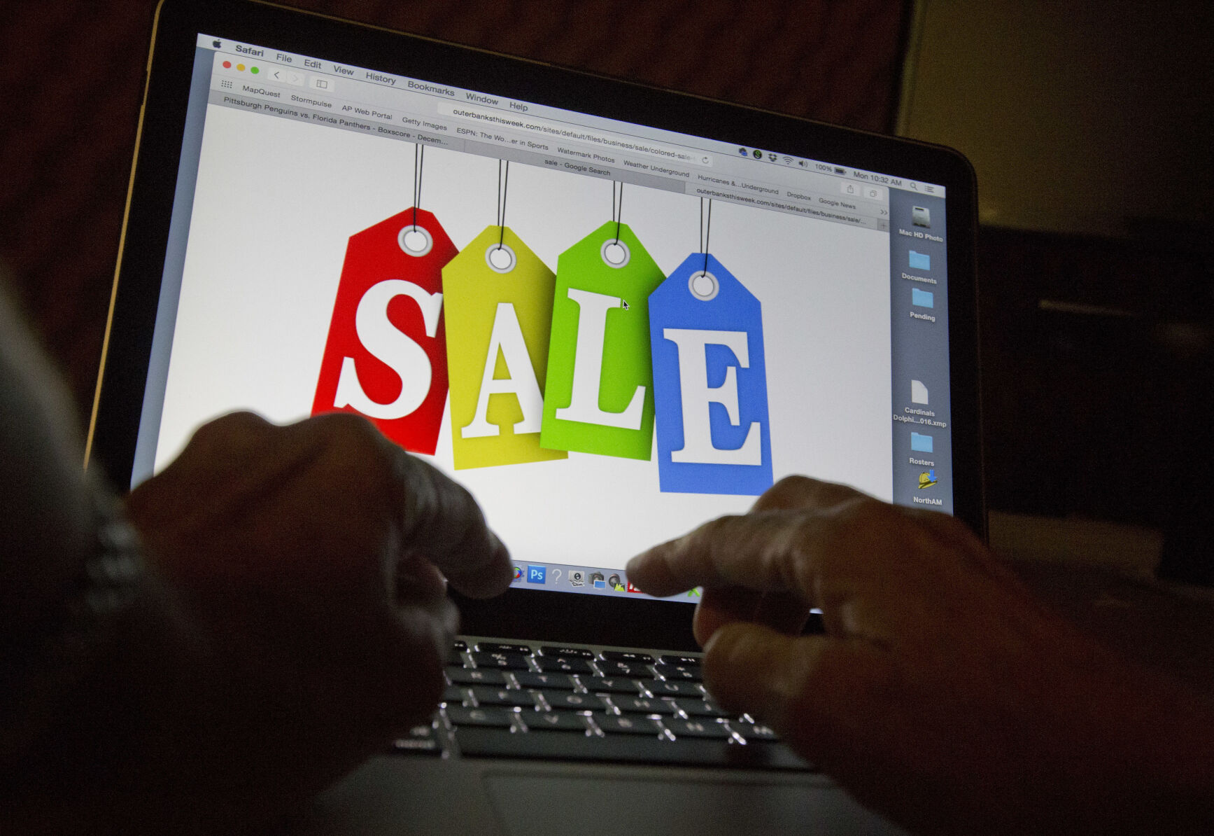<p>In this Dec. 12, 2016, photo, a person searches the internet for sales, in Miami. Days after flocking to stores on Black Friday, consumers are turning online for Cyber Monday to score more discounts on gifts and other items that have ballooned in price because of high inflation. Adobe Analytics, which tracks transactions for top online retailers, forecasts Cyber Monday will remain the year’s biggest online shopping day and rake in up to $11.6 billion in sales. (AP Photo/Wilfredo Lee)</p>   PHOTO CREDIT: Wilfredo Lee 