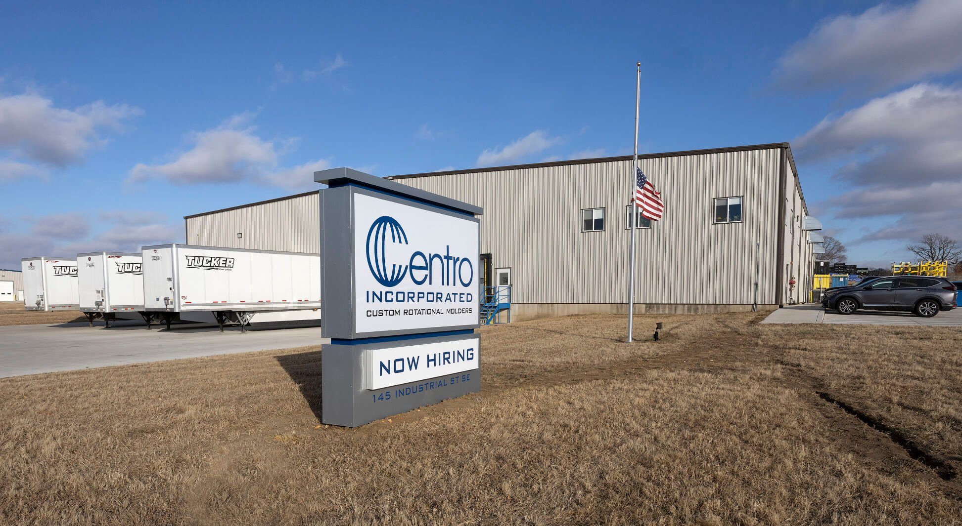 Exterior of Centro Inc. in Cascade, Iowa.    PHOTO CREDIT: Stephen Gassman