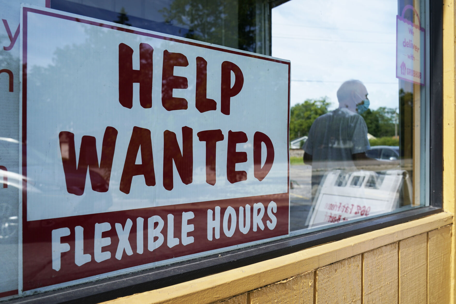 <p>FILE - A Help wanted sign is displayed in Deerfield, Ill., Wednesday, Sept. 21, 2022. The Labor Department reports on Thursday the number of people who applied for unemployment benefits last week. (AP Photo/Nam Y. Huh, File)</p>   PHOTO CREDIT: Nam Y. Huh - staff, AP