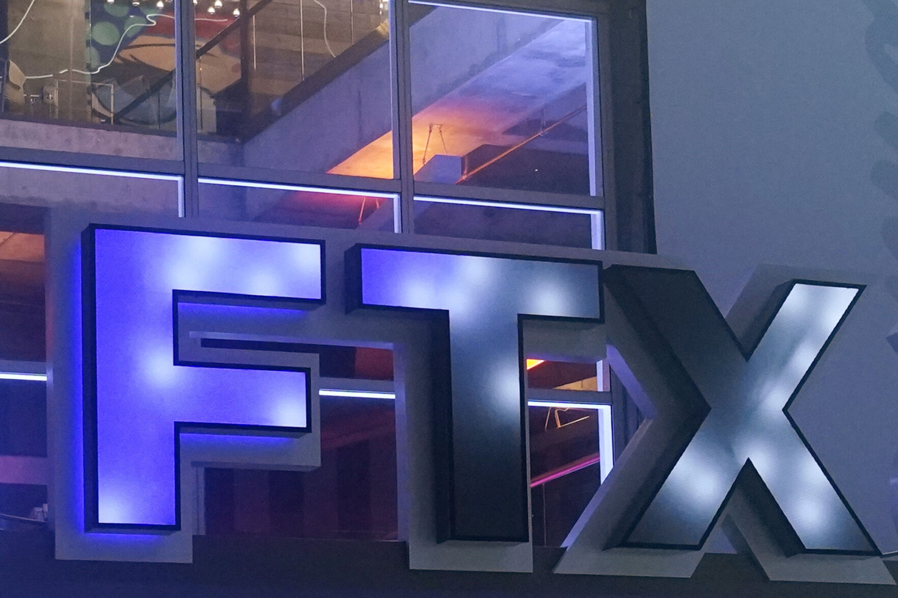 <p>FILE - The FTX Arena logo is seen where the Miami Heat basketball team plays on Nov. 12, 2022, in Miami. The former CEO of failed crypto firm FTX Sam Bankman-Fried has been arrested in the Bahamas at the request of the U.S. government, the U.S. attorney’s office in New York said Monday, Dec. 12. (AP Photo/Marta Lavandier, File)</p>   PHOTO CREDIT: Marta Lavandier 