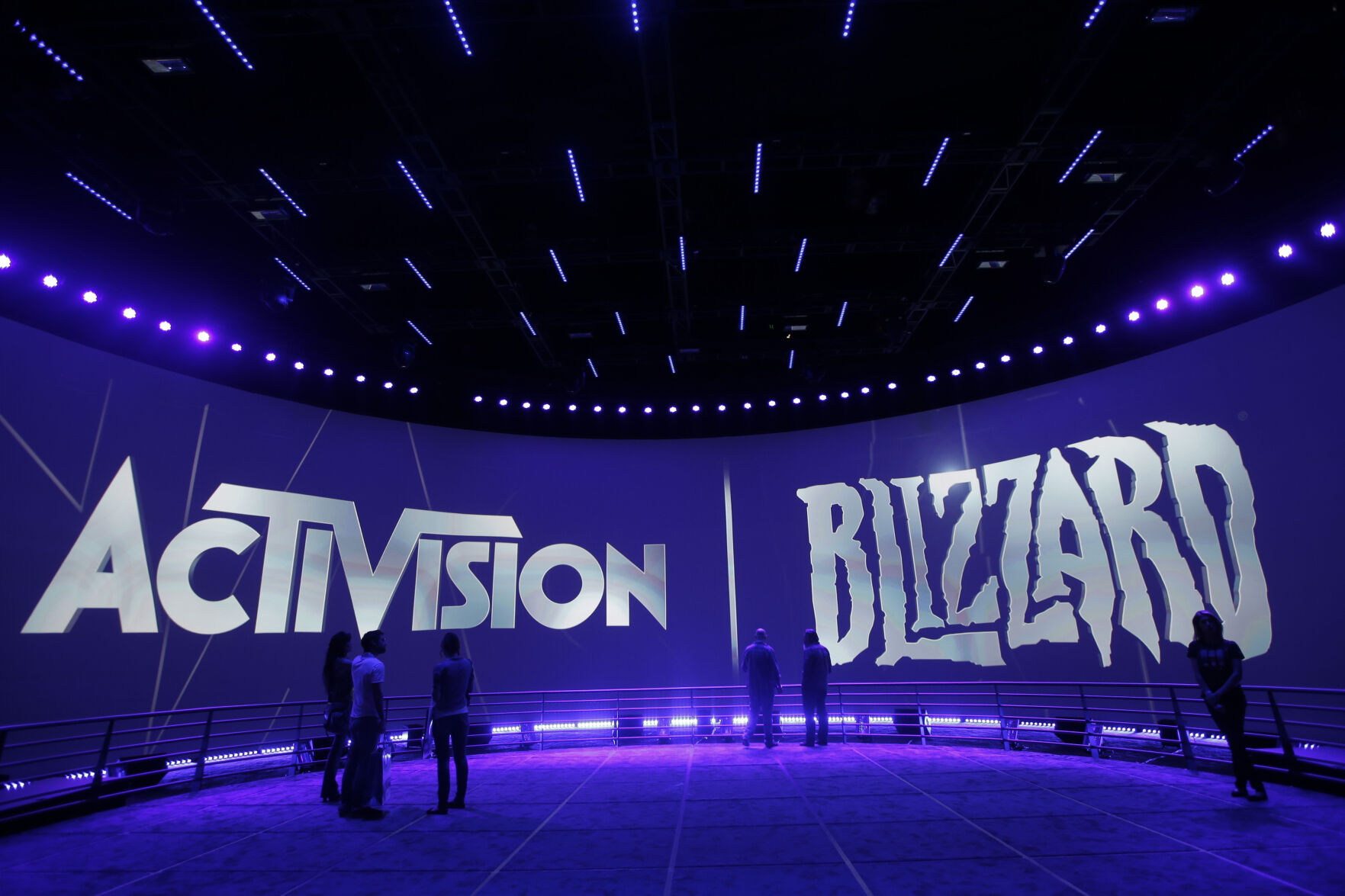 <p>FILE - The Activision Blizzard Booth during the Electronic Entertainment Expo in Los Angeles, June 13, 2013. The Federal Trade Commission said Thursday, Dec. 8, 2022, that it is suing to block Microsoft’s planned $69 billion takeover of video game company Activision Blizzard, saying it could suppress competitors to its Xbox game consoles and its growing games subscription business. (AP Photo/Jae C. Hong, File)</p>   PHOTO CREDIT: Jae C. Hong - staff, AP