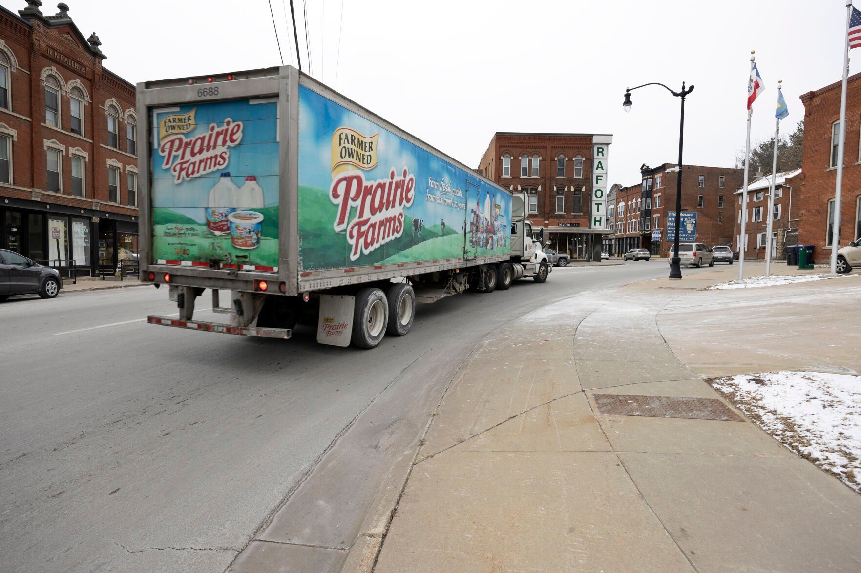 Traffic rolls by on the 1800 block of Central Avenue in Dubuque on Wednesday.    PHOTO CREDIT: Stephen Gassman