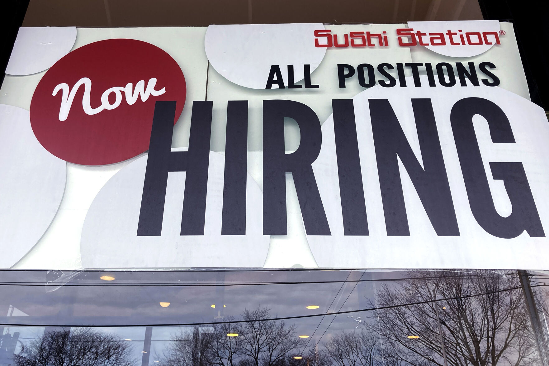 <p>FILE - A hiring sign is displayed at a restaurant in Rolling Meadows, Ill., Tuesday, Dec. 27, 2022. On Wednesday, the Labor Department reports on job openings and labor turnover for November. (AP Photo/Nam Y. Huh, File)</p>   PHOTO CREDIT: Nam Y. Huh 