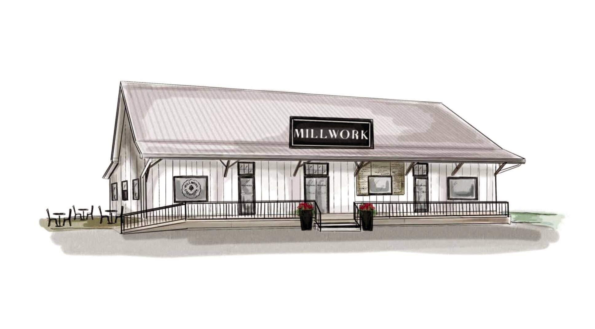 A rendering of Millwork Creamery, a new gelato and ice cream shop coming to Dyersville.    PHOTO CREDIT: Contributed