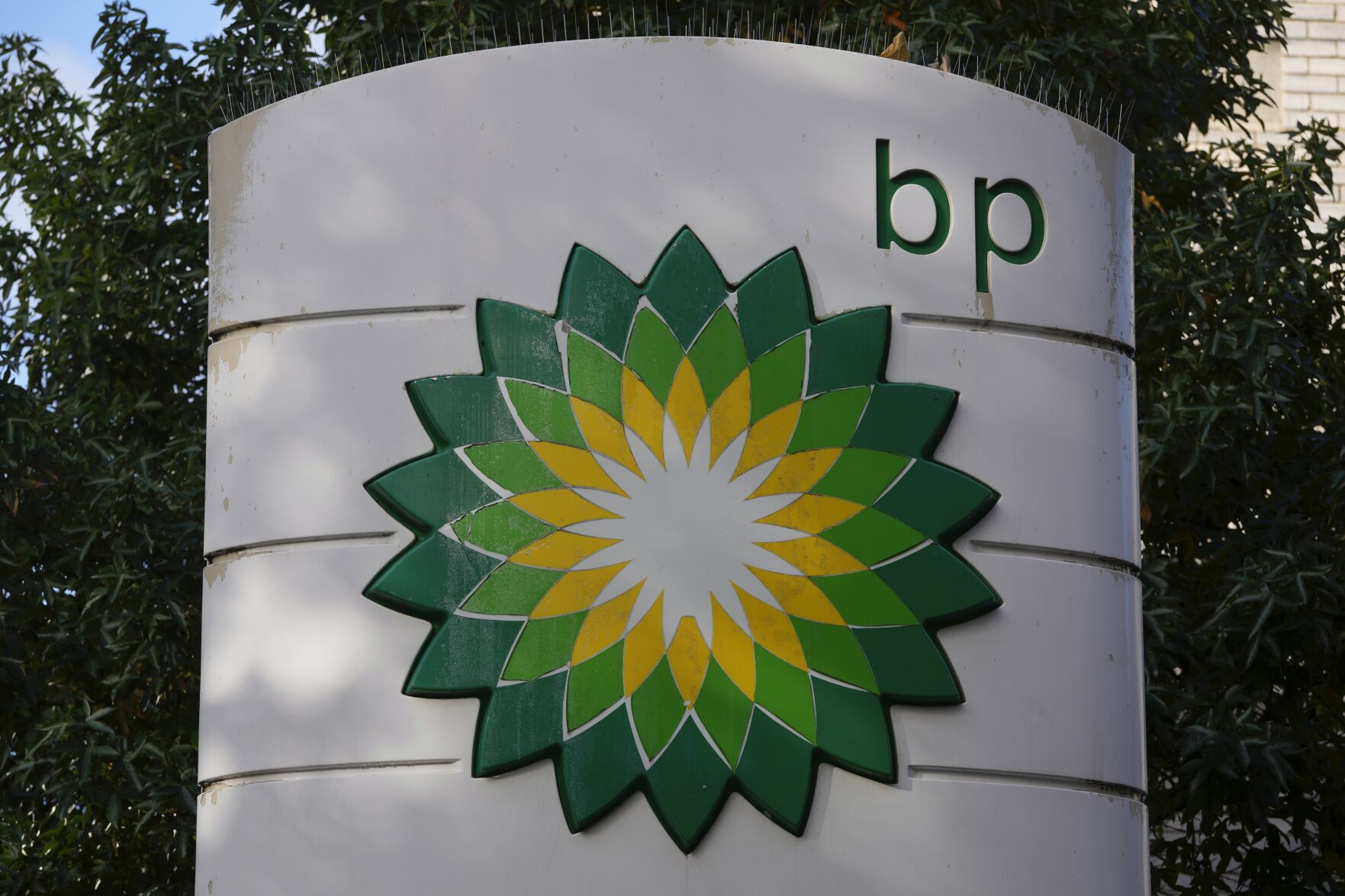 <p>FILE - A logo of BP is seen at a gas station in London, on Nov. 1, 2022. British energy company BP reported record annual earnings on Tuesday, Feb. 7, 2023 amid growing calls for the U.K. government to boost taxes on companies profiting from the high price of oil and natural gas after Russia’s invasion of Ukraine. (AP Photo/Kin Cheung, File)</p>   PHOTO CREDIT: Kin Cheung 