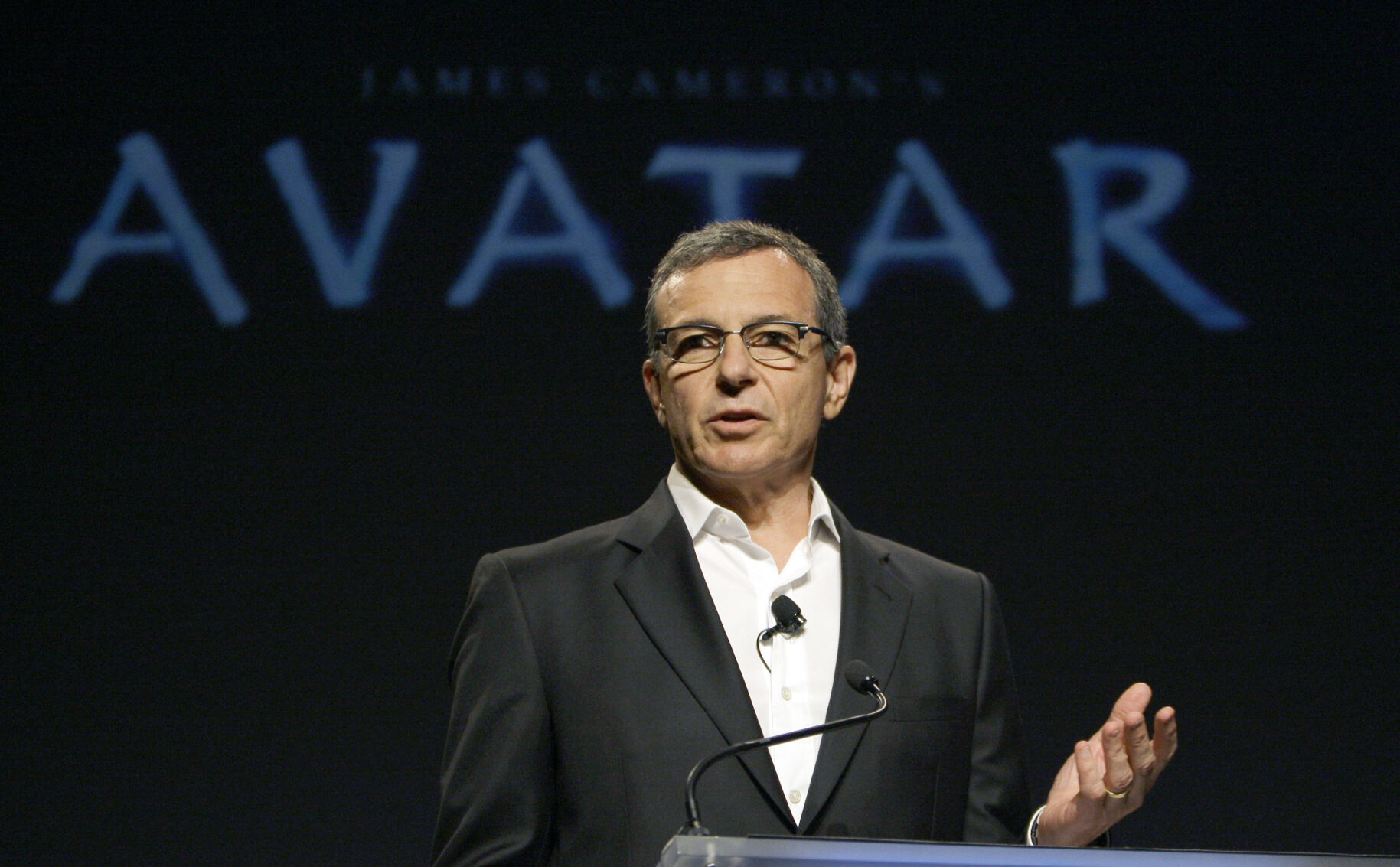 <p>FILE - Robert Iger, president and CEO of the Walt Disney Company, speaks at a news conference at Disney Imagineering in Glendale, Calif., Sept. 20, 2011. The Walt Disney Co. is planning to add an Avatar experience to Disneyland and explore other opportunities at its theme parks as it looks for more ways to appeal to its guests. Iger said during the company’s first-quarter earnings call that the success of the latest Avatar film is spurring the creation of an Avatar experience at Disneyland in California. (AP Photo/Reed Saxon, file)</p>   PHOTO CREDIT: Reed Saxon 