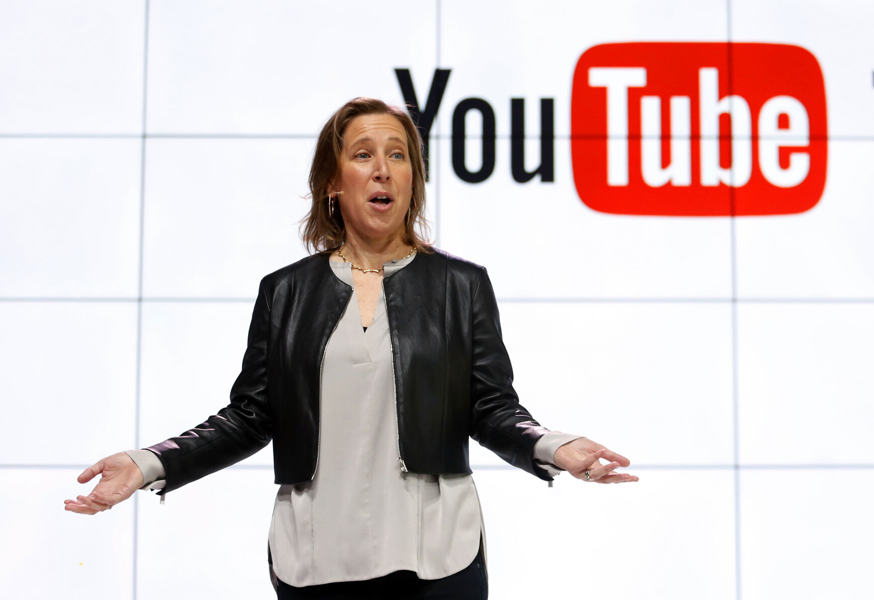<p>FILE - YouTube CEO Susan Wojcicki speaks during the introduction of YouTube TV at YouTube Space LA on Feb. 28, 2017, in Los Angeles. Wojcicki announced Thursday, Feb. 16, 2023, that she is stepping down as CEO at YouTube after spending nine years as the head of the social media platform. (AP Photo/Reed Saxon, File)</p>   PHOTO CREDIT: Reed Saxon 