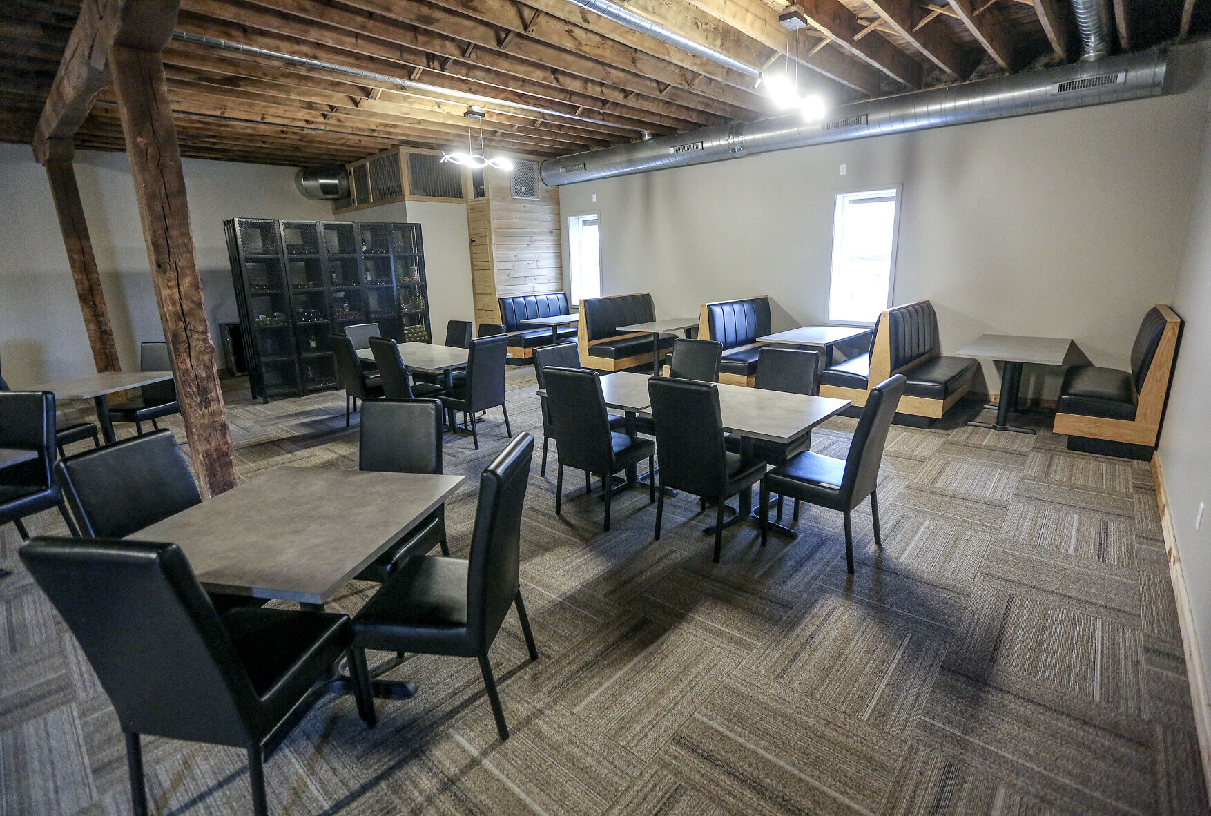 Inside of the new dining area at Fuse located in Dyersville, Iowa on Thursday, Feb. 23, 2023.    PHOTO CREDIT: Dave Kettering