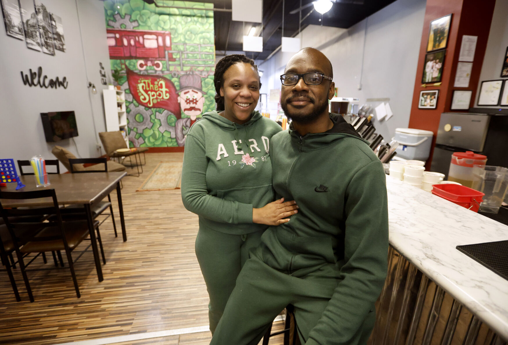 Angela and Alex Lee own The Spot Nutrition in Dubuque.    PHOTO CREDIT: Jessica Reilly